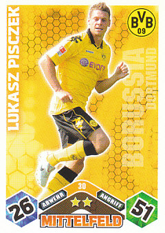 Lukasz Piszczek Borussia Dortmund 2010/11 Topps MA Bundesliga #30